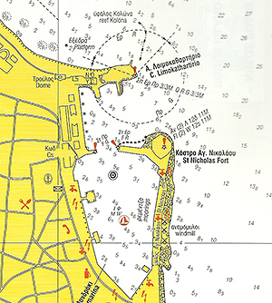 Map of Rhodes Marina